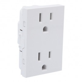 TOMA DE CORRIENTE DUPLEX 2P + T .BLANCO.15A 127V~ - Envío Gratuito