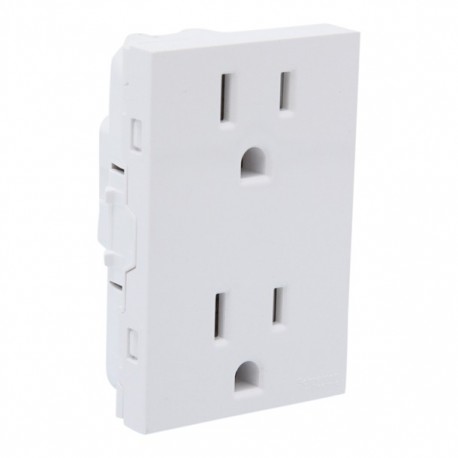 TOMA DE CORRIENTE DUPLEX 2P + T .BLANCO.15A 127V~ - Envío Gratuito