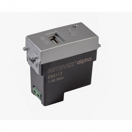 TOMA USB 1.5 A SILVER - Envío Gratuito