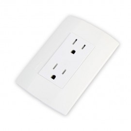 TOMA DÚPLEX CON PLACA - Envío Gratuito