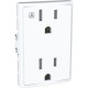 TOMA DÚPLEX 2P+T CON PROTEC COLOR BLANCO - Envío Gratuito