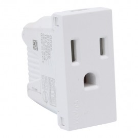 TOMA DE CORRIENTE 2P + T.BLANCO.15A 127V~ - Envío Gratuito