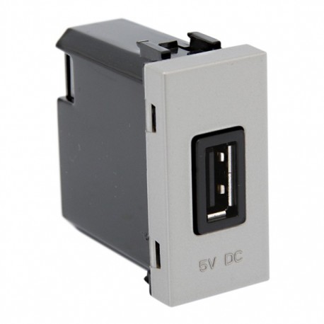 TOMA USB 1 MODULO TITANIO DORADO - Envío Gratuito