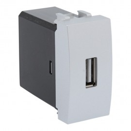 TOMA USB 1 MODULO TITANIO - Envío Gratuito