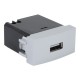 TOMA USB 1 MODULO TITANIO - Envío Gratuito