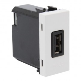 TOMA USB 1 MODULO BLANCO - Envío Gratuito
