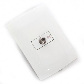 TOMA TV COAXIAL CON PLACA - Envío Gratuito