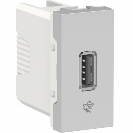 TOMA PARA CARGA USB 1A 127VCA ALUMINIO SCHNEIDER ELECTRIC - Envío Gratuito