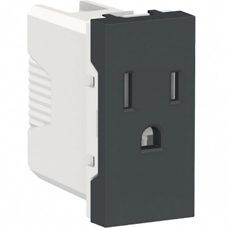 CONTACTO 2P+T 15A 127VCA GRAFITO SCHNEIDER ELECTRIC - Envío Gratuito