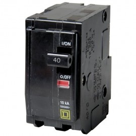 INTERRUPTOR QO 2 POLOS 40A CON VENTANA - Envío Gratuito