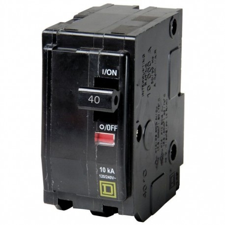 INTERRUPTOR QO 2 POLOS 40A CON VENTANA - Envío Gratuito