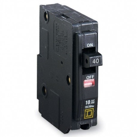 INTERRUPTOR QO 1 POLO 40A CON VENTANA - Envío Gratuito