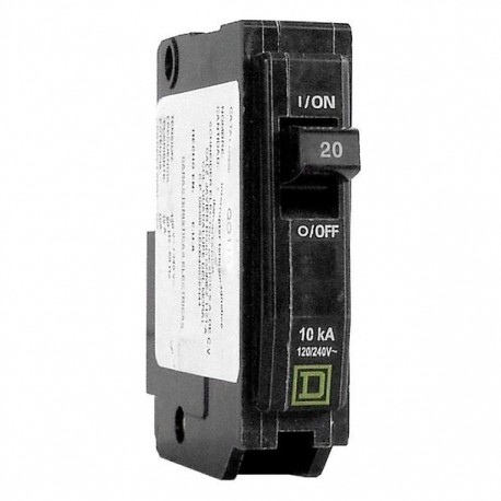 INTERRUPTOR QO 1 POLO 20A S/VENTANA - Envío Gratuito