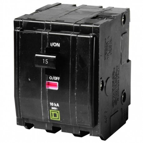 INTERRUPTOR QO 3 POLOS 15A CON VENTANA - Envío Gratuito