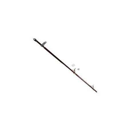 CORTINERO AJUSTABLE NOGAL Y LATÓN 1/2" - Envío Gratuito