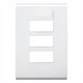 PLACA 3 MODULO RESTYLE BLANCA MODUS - Envío Gratuito