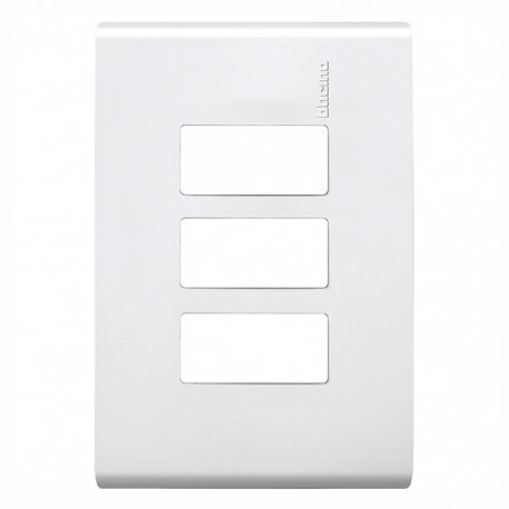 PLACA 3 MODULO RESTYLE BLANCA MODUS - Envío Gratuito