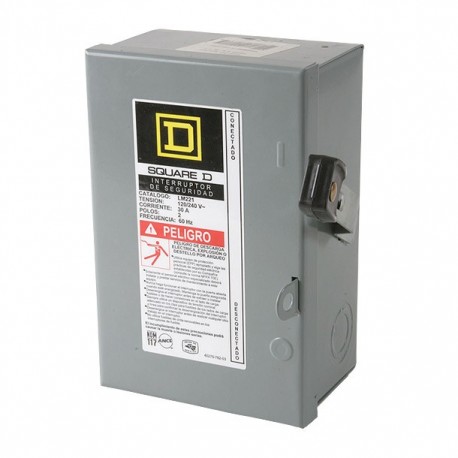 INTERRUPTOR DE SEGURIDAD 2 POLOS 30 A - Envío Gratuito