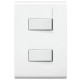 2 INTERRUPTORES C/PLACA BLANCA MODUS RESTYLE - Envío Gratuito