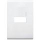 PLACA 1 MODULO RESTYLE BLANCA MODUS - Envío Gratuito