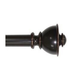 SET CORTINERO BRONCE 1.5 CM 121-213 CM HOME DECORATORS - Envío Gratuito
