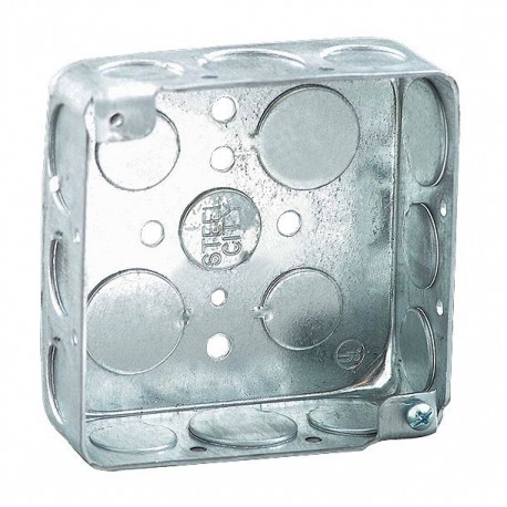CAJA METÁLICA CUADRADA 4 POLOS - Envío Gratuito
