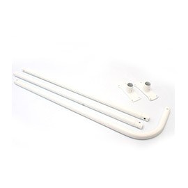 CORTINERO EN ESCUADRA BLANCO - Envío Gratuito