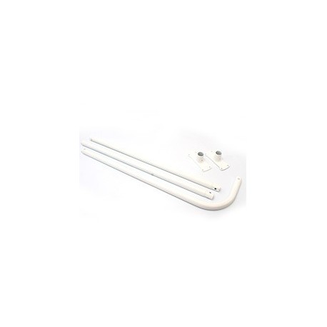 CORTINERO EN ESCUADRA BLANCO - Envío Gratuito