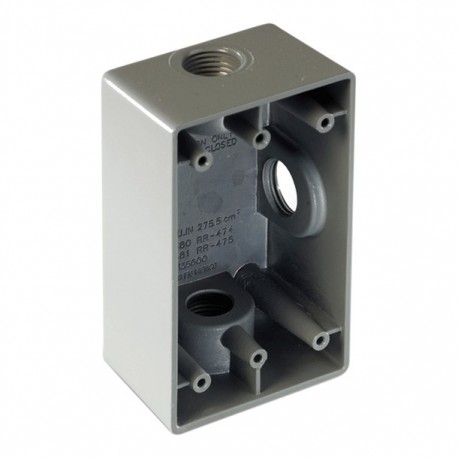 CAJA RECTANGULAR RR-0480 3 1/2" - Envío Gratuito
