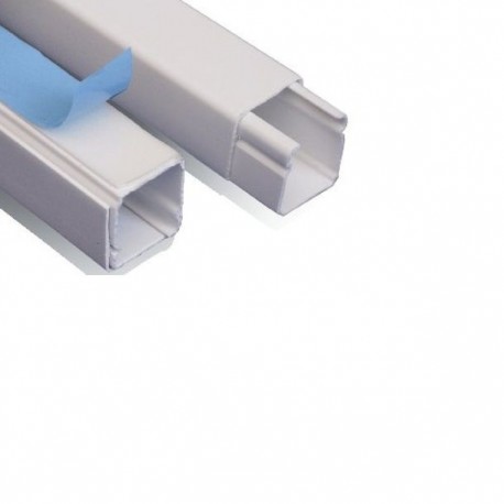 CANALETA 20X20MM 1.10M (2 PZ C/ADH) - Envío Gratuito