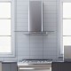 CAMPANA DECORATIVA DE PARED 90CM WHIRLPOOL CON CRISTAL - Envío Gratuito