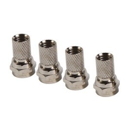 CONECTORES 4 TIPO F -RG6 DE ENROSCAR - Envío Gratuito