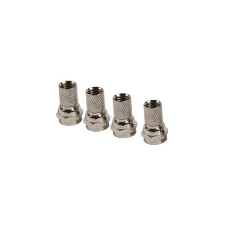 CONECTORES 4 TIPO F -RG6 DE ENROSCAR - Envío Gratuito
