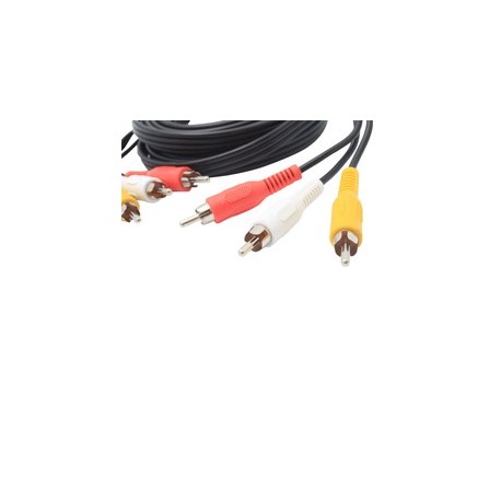 CABLE DE AUDIO Y VIDEO CON ENCHUFES RCA - Envío Gratuito