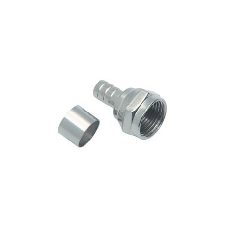 CONECTOR CON ANILLOS PARA RG-6 - Envío Gratuito