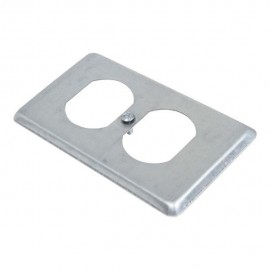 TAPA PARA CAJA CHALUPA CON SALIDA PARA CONTACTO DUPLEX - Envío Gratuito
