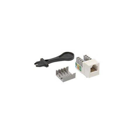 CONECTOR GRADO VOZ JACK COLOR BLANCO COMMERCIAL ELECTRIC - Envío Gratuito