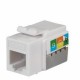 CONECTOR GRADO VOZ JACK COLOR BLANCO COMMERCIAL ELECTRIC - Envío Gratuito