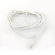 CABLE TELEFONICO PLANO PLUG A PLUG DE 2.10M BLANCO - Envío Gratuito