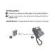 CABLE TELEFONICO PLANO PLUG A PLUG DE 2.10M BLANCO - Envío Gratuito