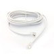 CABLE TELEFONICO PLANO PLUG A PLUG DE 2.10M BLANCO - Envío Gratuito