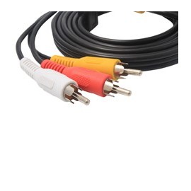 CABLE DE AUDIO VIDEO CON ENCHUFES RCA - Envío Gratuito