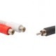 ADAPTADOR EN Y DE 2 TOMAS HEMBRA RCA A MACHO RCA - Envío Gratuito