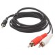 ADAPTADOR DE RCA DOBLE A 3.5 MM - Envío Gratuito