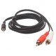 ADAPTADOR DE RCA DOBLE A 3.5 MM - Envío Gratuito