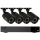 SISTEMA DE SEGURIDAD CON 4 CÁMARAS HD 1080P CON 4 CANALES - Envío Gratuito