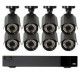 SISTEMA DE SEGURIDAD CON 8 CÁMARAS HD 1080P Y 8 CANALES - Envío Gratuito