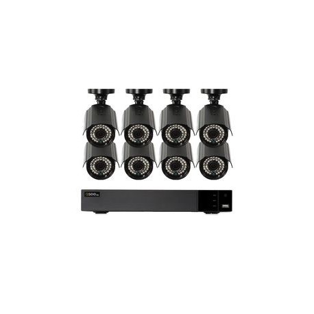 SISTEMA DE SEGURIDAD CON 8 CÁMARAS HD 1080P Y 8 CANALES - Envío Gratuito
