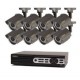 SISTEMA DE SEGURIDAD CON 8 CÁMARAS HD 720P CON 16 CANALES - Envío Gratuito