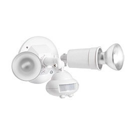 LÁMPARA DE SEGURIDAD 150W 2 LUCES SENSOR - Envío Gratuito